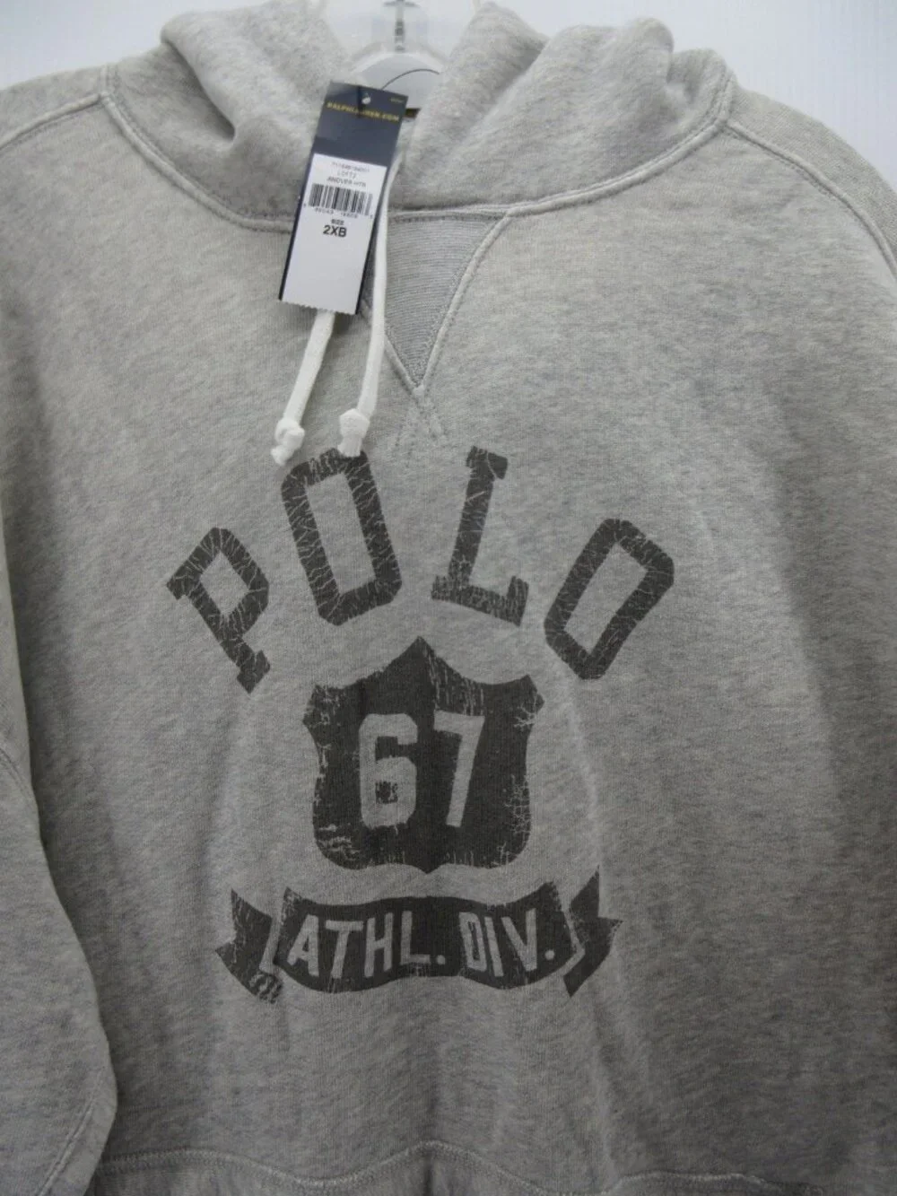 Polo Ralph Lauren Sweatshirt 2XB Big Distressed Athletic Div 67 Graphic